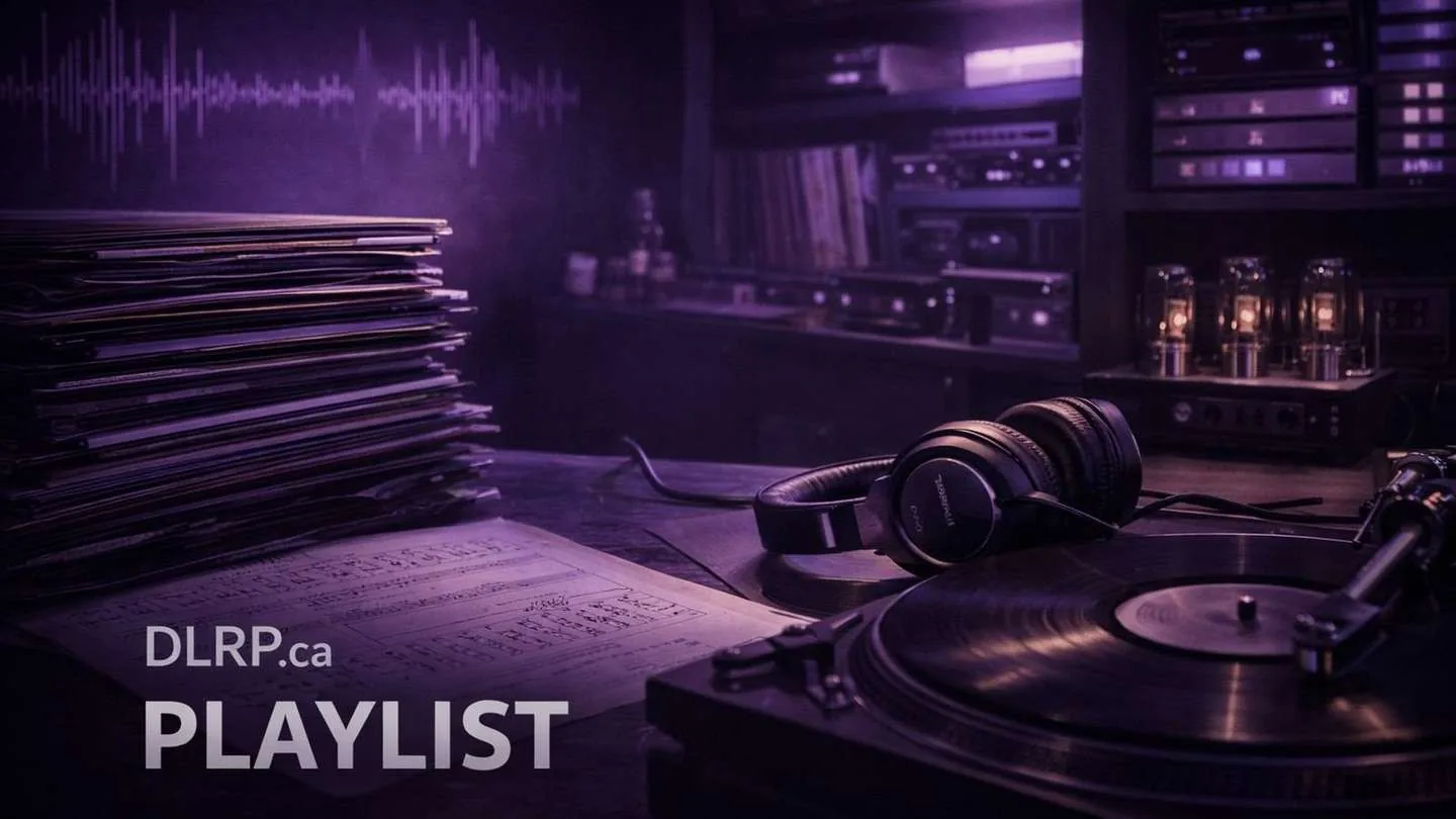 Purple-toned graphic field created for the playlist archive