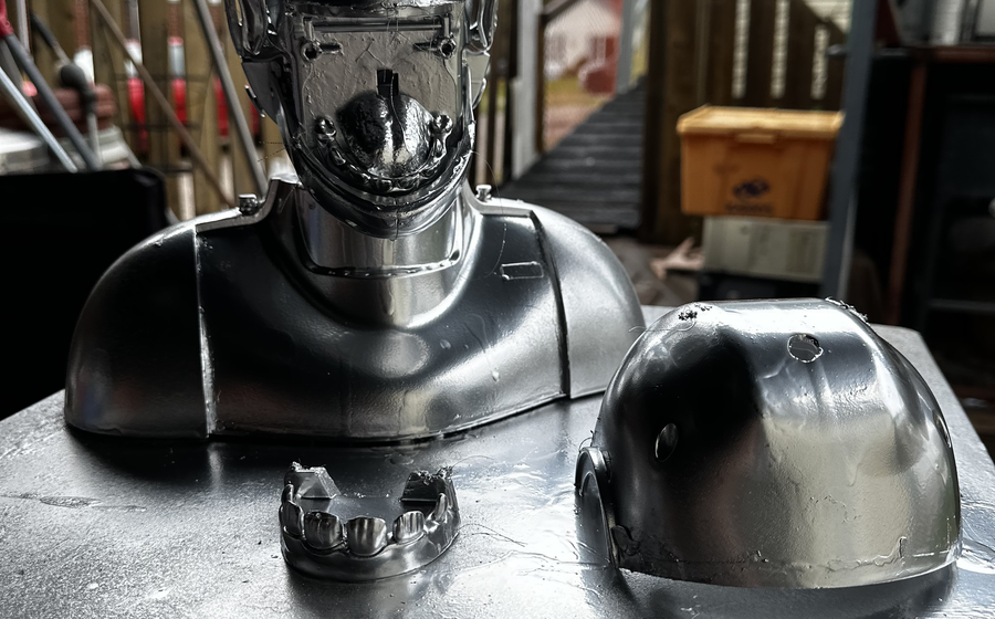 Abstract monkey head graphic