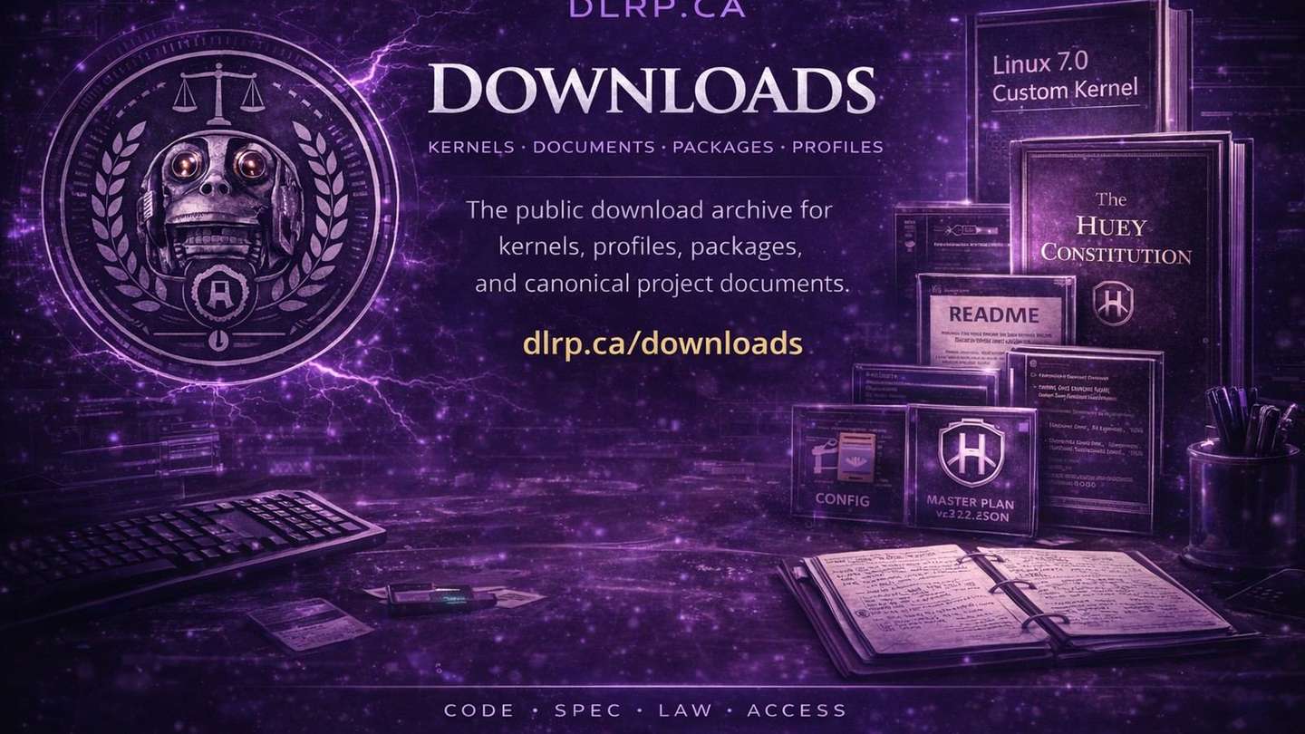 Downloads page archive and bundle banner for DLRP.ca