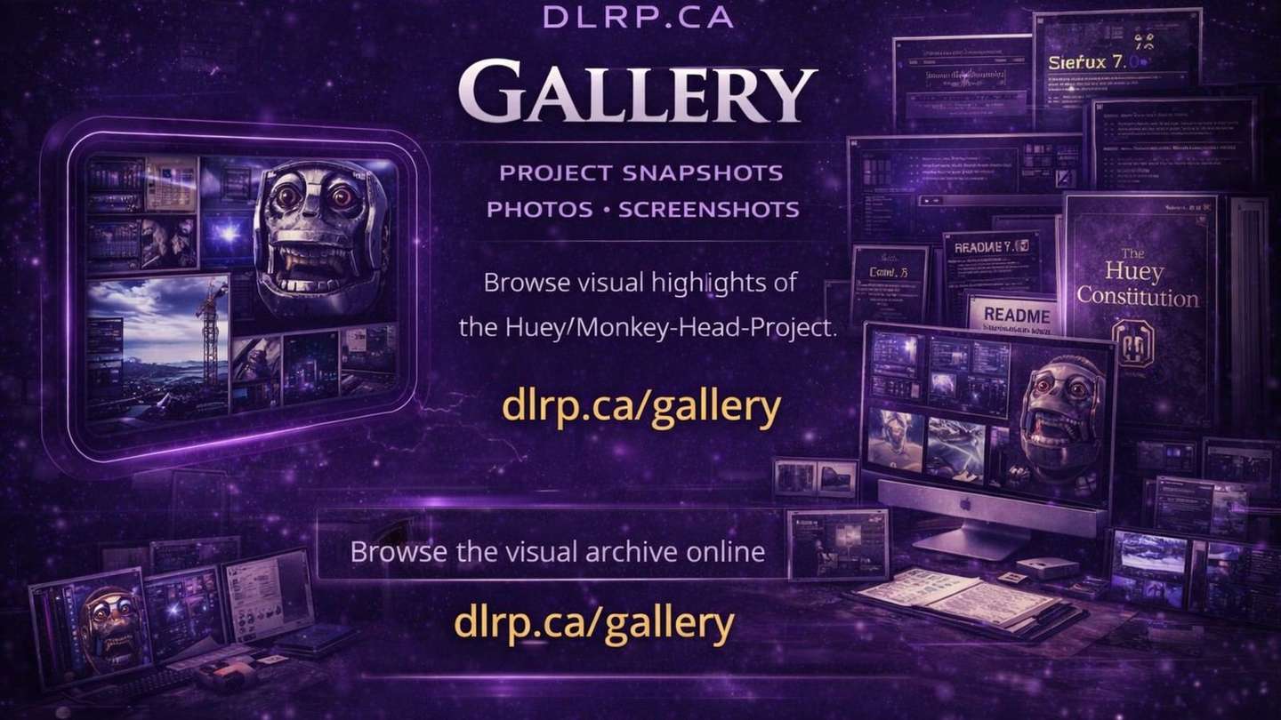 Gallery page visual archive banner for DLRP.ca