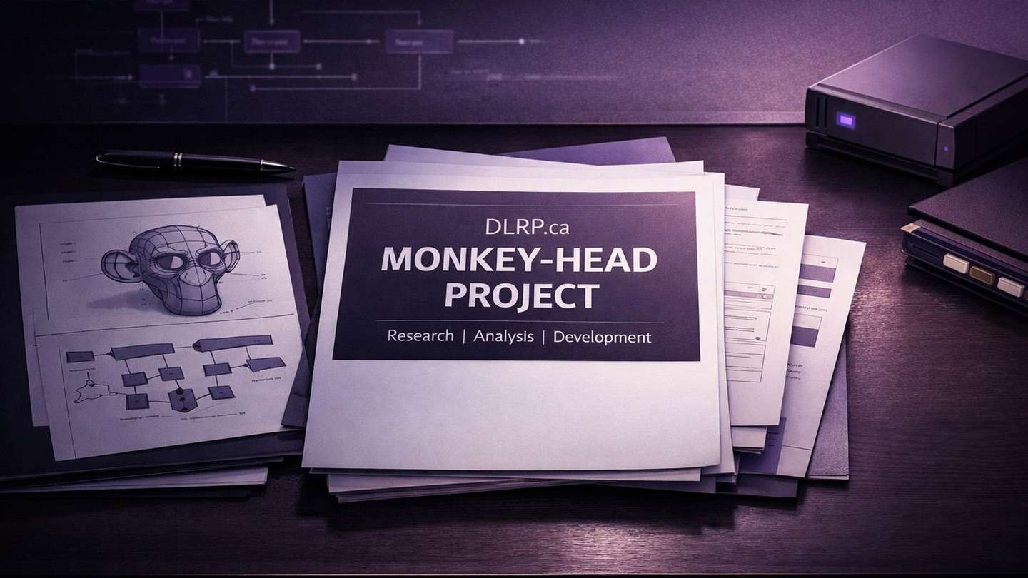 Monkey-Head-Project page artwork for DLRP.ca