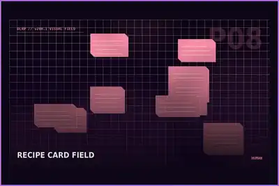 Generated recipe-card interface field