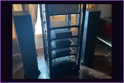 Illuminated PlayStation restoration and display rack.