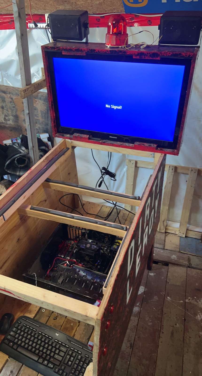 Dirty Leroy cabinet display view.